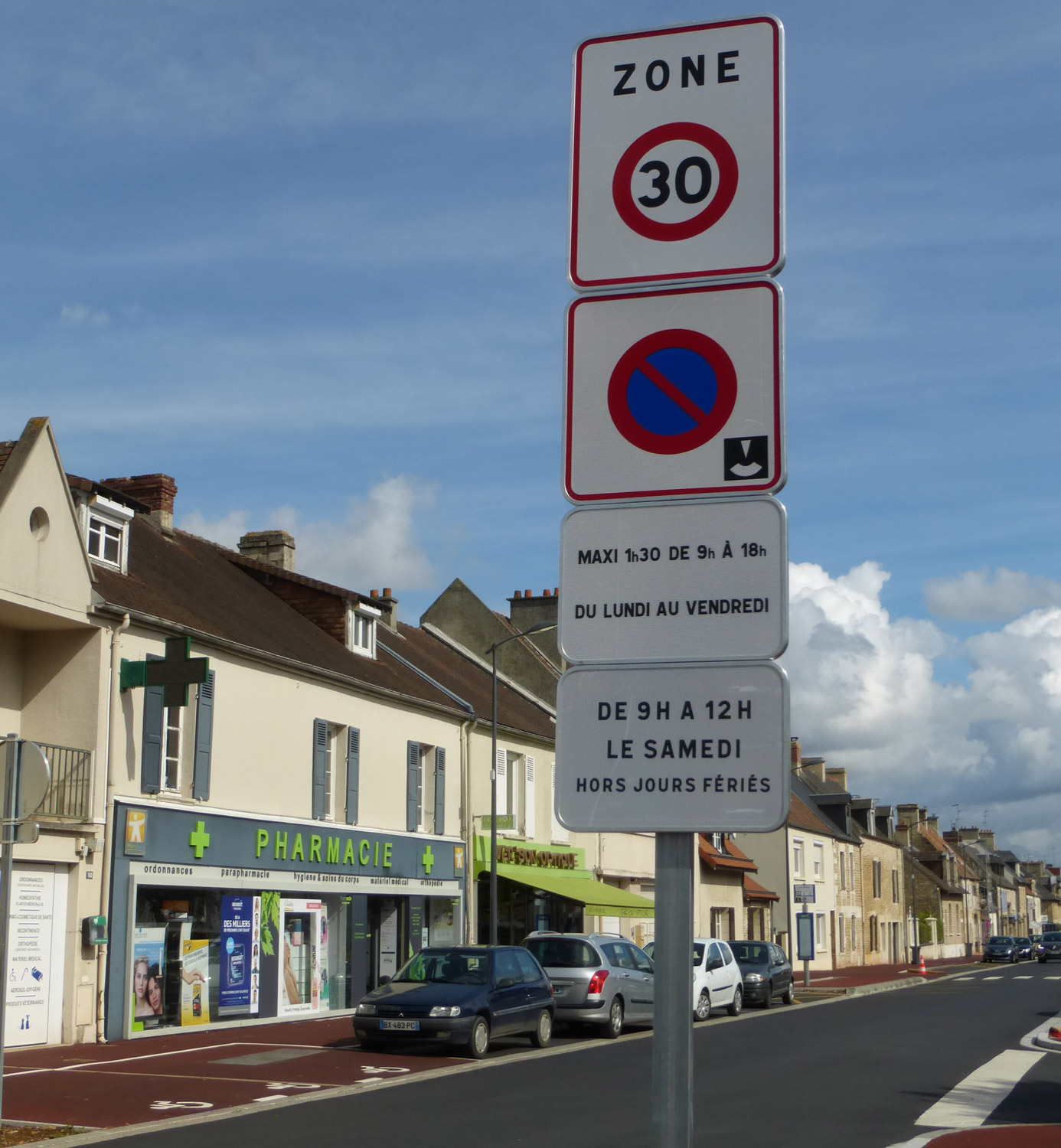 Une zone bleue pour stationner autrement