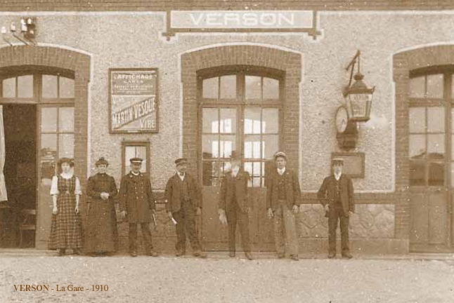 La gare en 1910