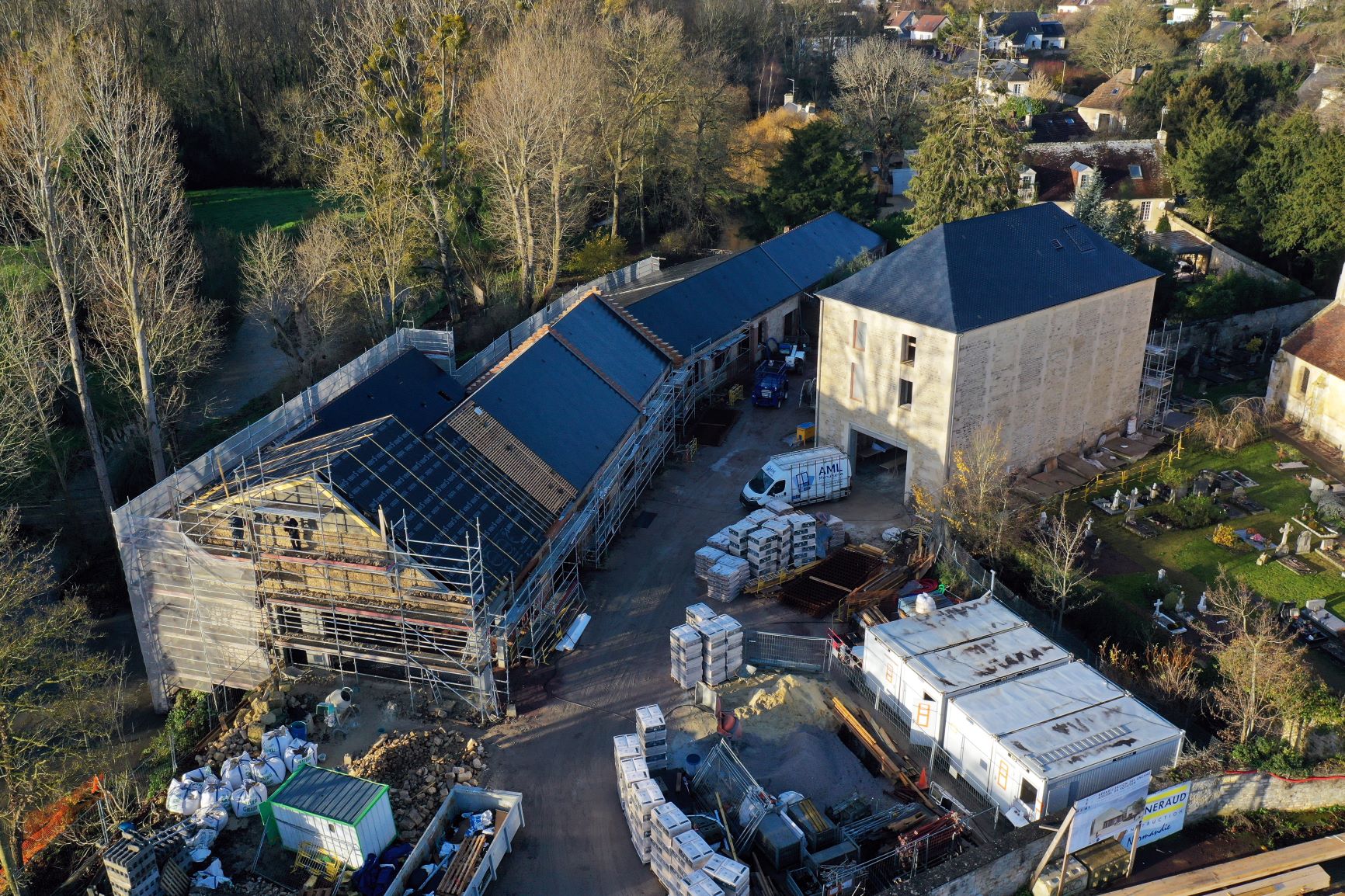 Le chantier des ateliers de rotation