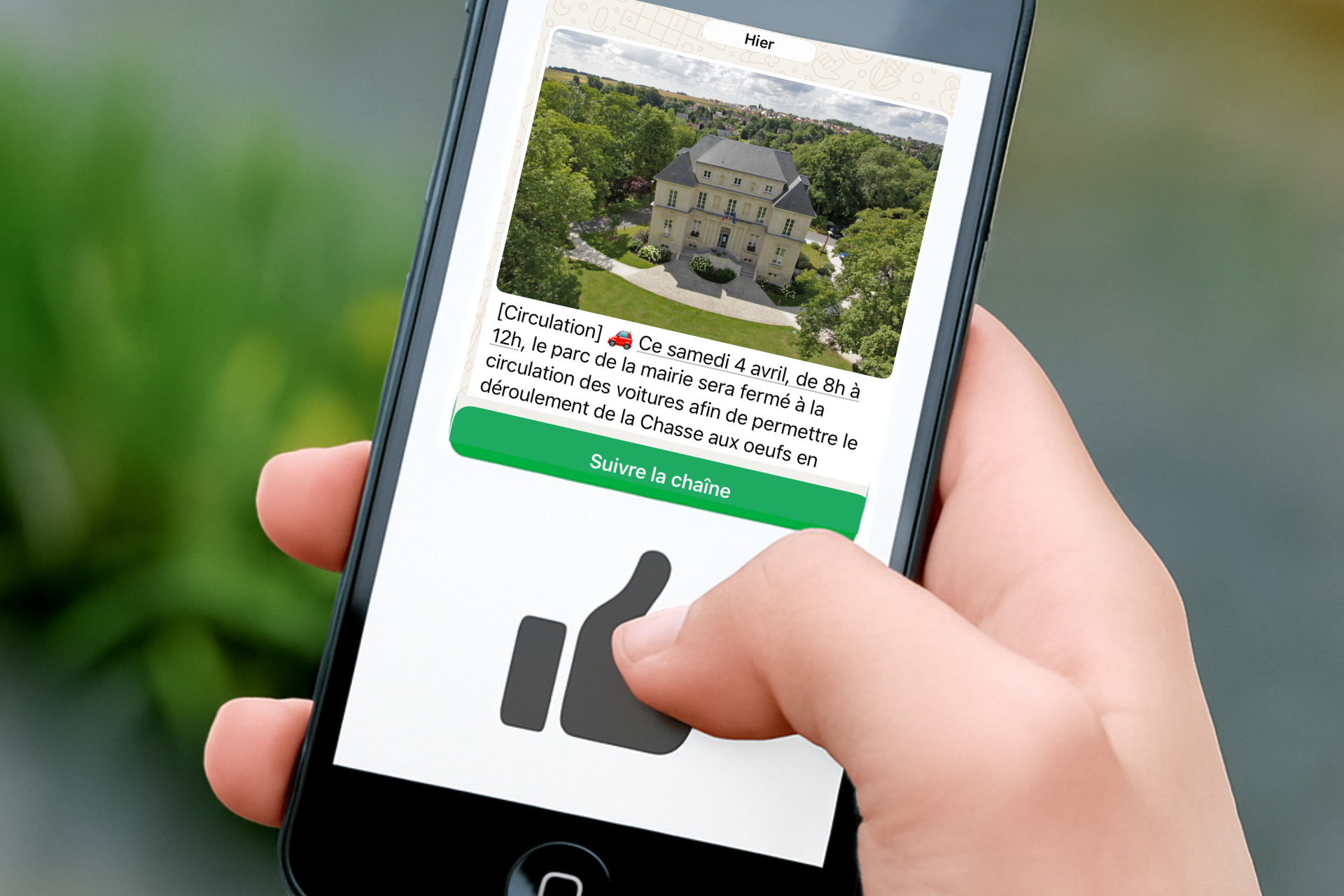La chaîne WhatsApp Ville de Verson