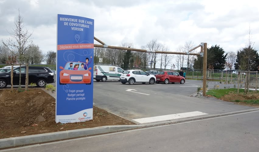 Travaux aire de co-voiturage