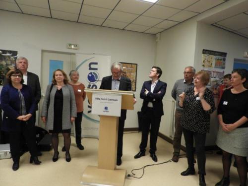 Discours du maire lors de l'apéritif musical