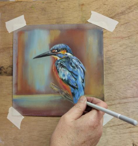 Cours de pastel avec les arts plastiques à Verson
